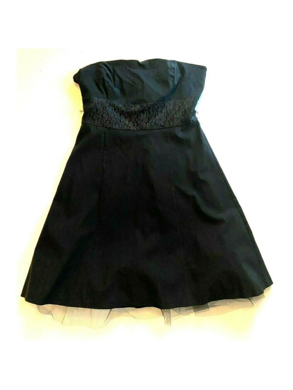 Le Chateau Black Strapless Dress Fit & Flare Size